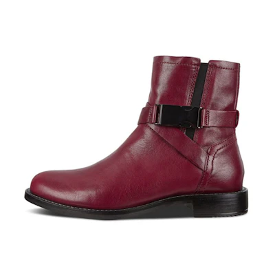 ECCO Sculptured Series 'British Style Deep Burgundy Zip Boot'