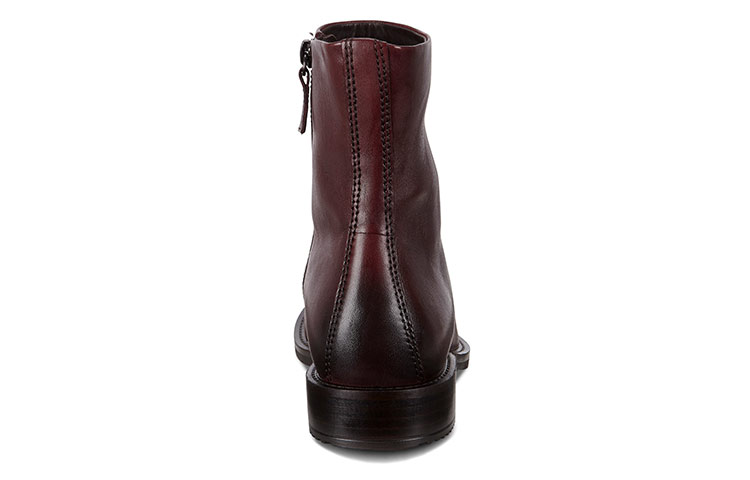 Shop ECCO スカルプチャー ジップブーツ (バーガンディ) 26663301070