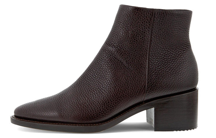 ECCO Sculptured Series Short Boots 'Burgundy Zip'