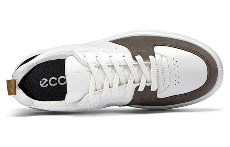 Shop ECCOスムースレザースニーカー (ブラウン) 52081460804