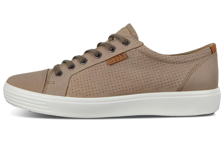 ECCO Soft 7 'Fashion Round Toe Lace-Up Low-Top Brown'