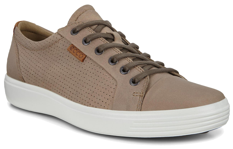 ECCO Soft 7 'Fashion Round Toe Lace-Up Low-Top Brown' 圖 3