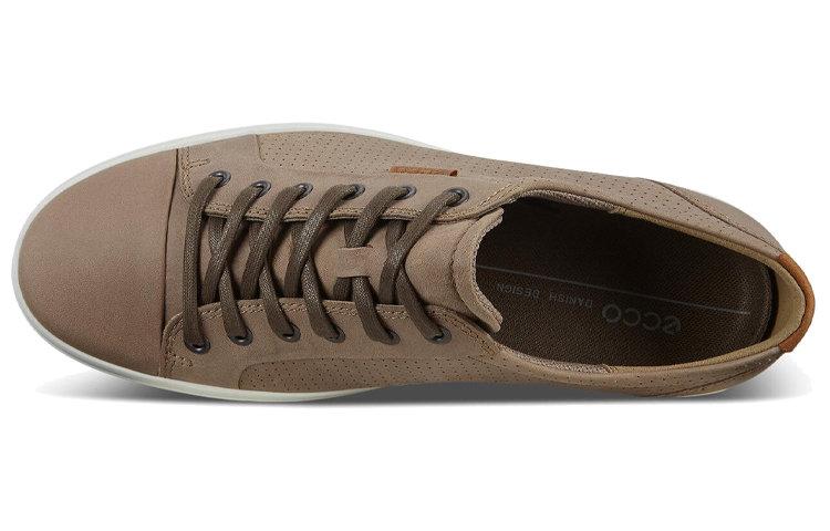 ECCO Soft 7 'Fashion Round Toe Lace-Up Low-Top Brown' 圖 4