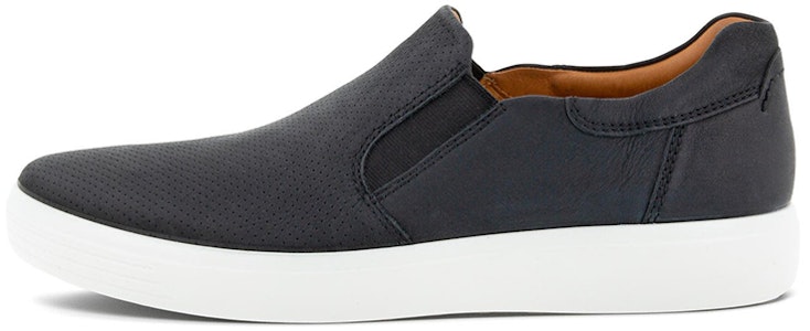 ecco/愛步 Soft 7 Slip-On 簡潔舒適 時尚休閒平底鞋 黑色 Buy ecco/愛步 Soft 7 Slip-On 簡潔舒適 時尚休閒平底鞋 黑色