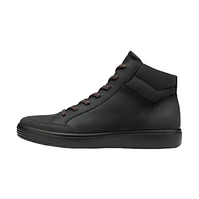 ECCO Soft 'High Top Black Fashion Sneaker'