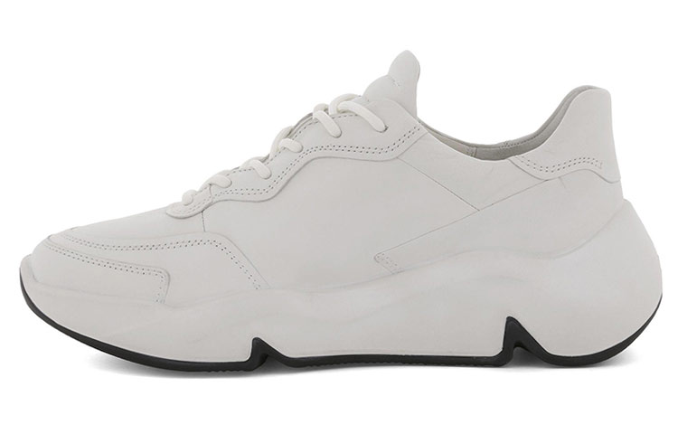 ECCO Tredtray Leather Patchwork 'White Dad Shoe'