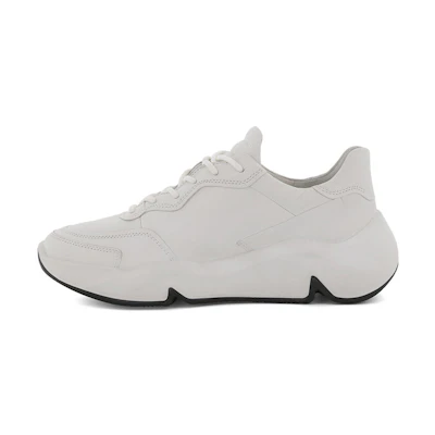 ECCO Tredtray Leather Patchwork 'White Dad Shoe'
