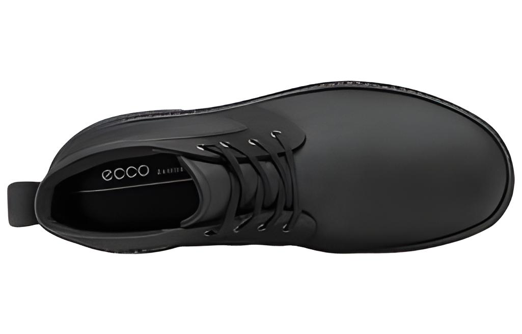 Lookbook ECCO Twist II Leather Round Toe Lace-Up Boots 'Black' 50380402001