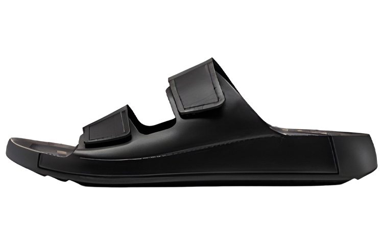 ECCO Velcro Leather Sandals 'Black'