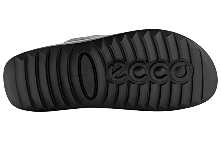 ECCO Velcro Leather Sandals 'Black' 圖 5