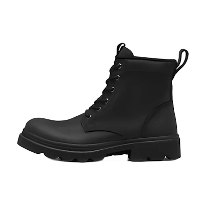 ECCO Workwear Martin Boots 'Black Warmth'