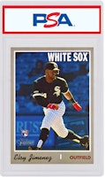 Eloy Jimenez 2018 Topps Heritage Rookie Action Variation #516 Eloy Jimenez 2018 Topps Heritage Rookie Action Variation #516