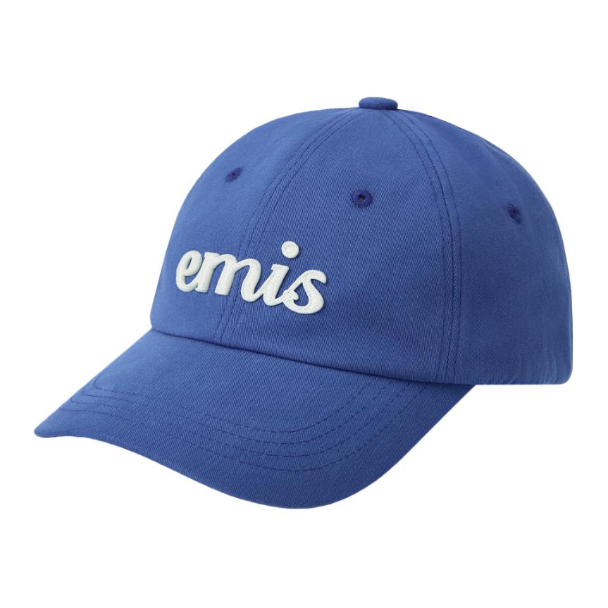 EMIS Logo Cotton Baseball Cap Blue - Unisex Casual Couple Style 1832-BLUE
