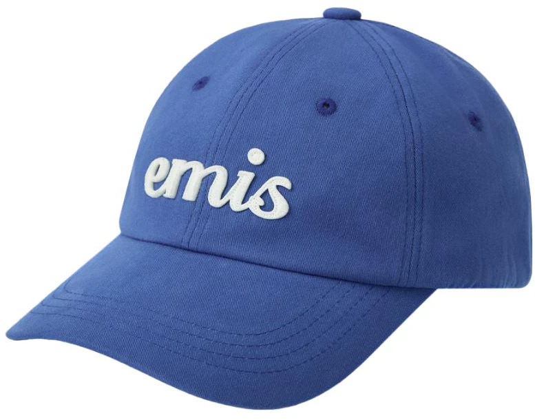 emis-logo-cotton-baseball-cap-blue-unisex-casual-couple-style-1832-blue
