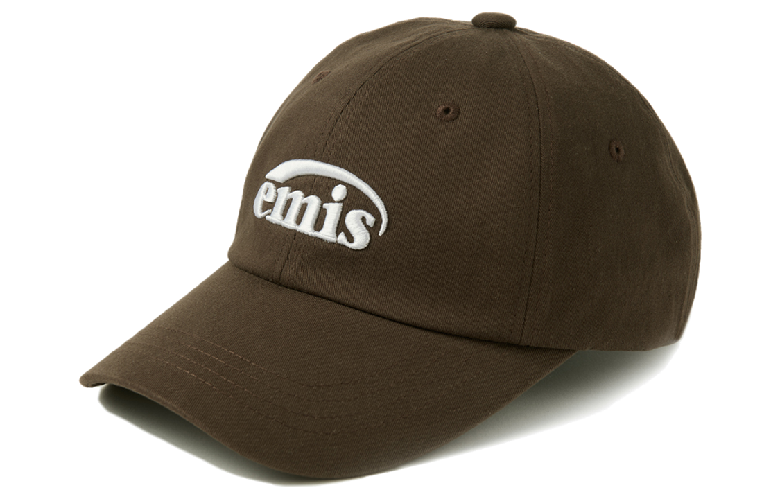 Emis Logo Cotton Brown Cap - Unisex Couple Style Duckbill Hat 516-brown