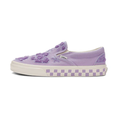 Emma Mulholland on Holiday Vans Classic Slip-On 'Whimsical Floral Embroidery'