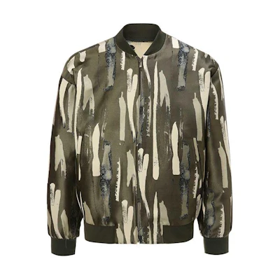 Emporio Armani All-Over Print Zip-Up Casual Jacket Multicolor. 51R510-51450-011