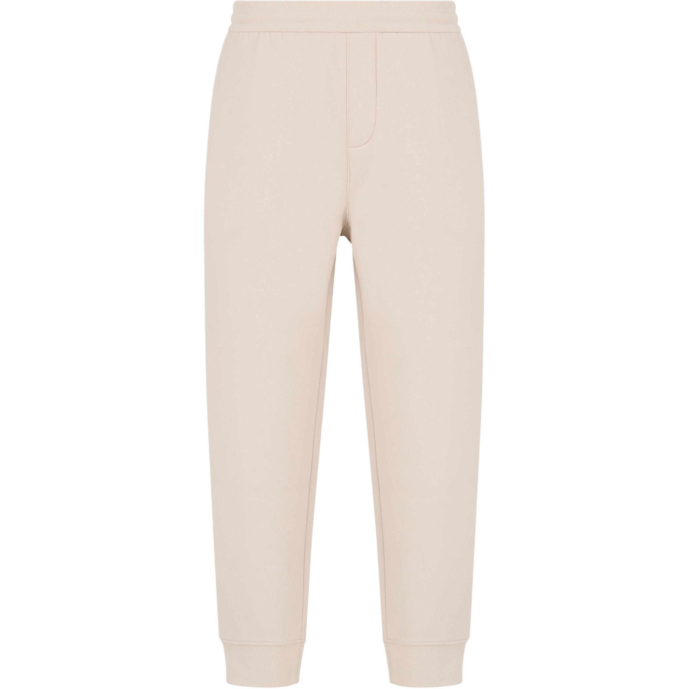 Emporio Armani  Beige Elastic Waist Knit Jogger Sweatpants 6D1PL7-1JOTZ-06G2