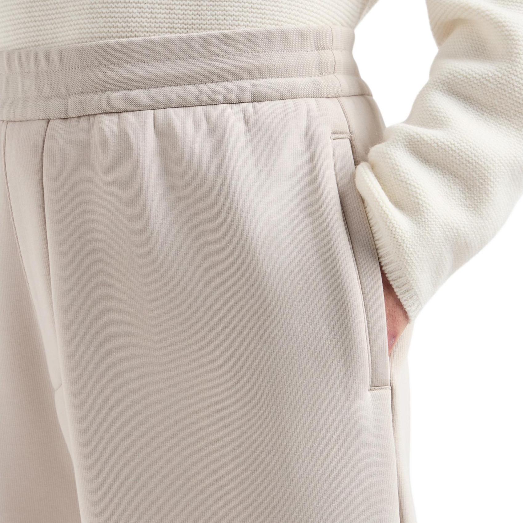 Details for Emporio Armani  Beige Elastic Waist Knit Jogger Sweatpants 6D1PL7-1JOTZ-06G2