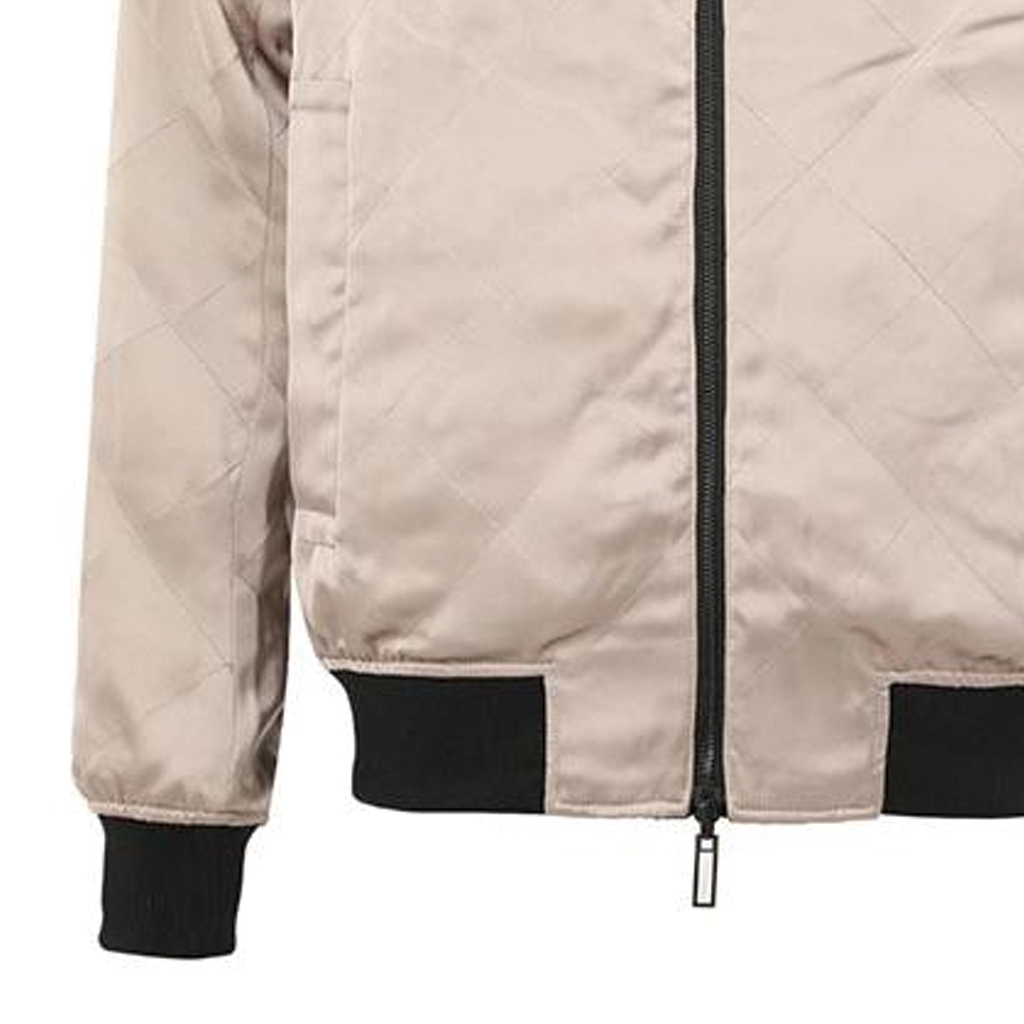 EMPORIO ARMANI  Beige Logo Patch Zip-Up Long Sleeve Jacket. 3L1BG9-1NAJZ-0999 圖 7