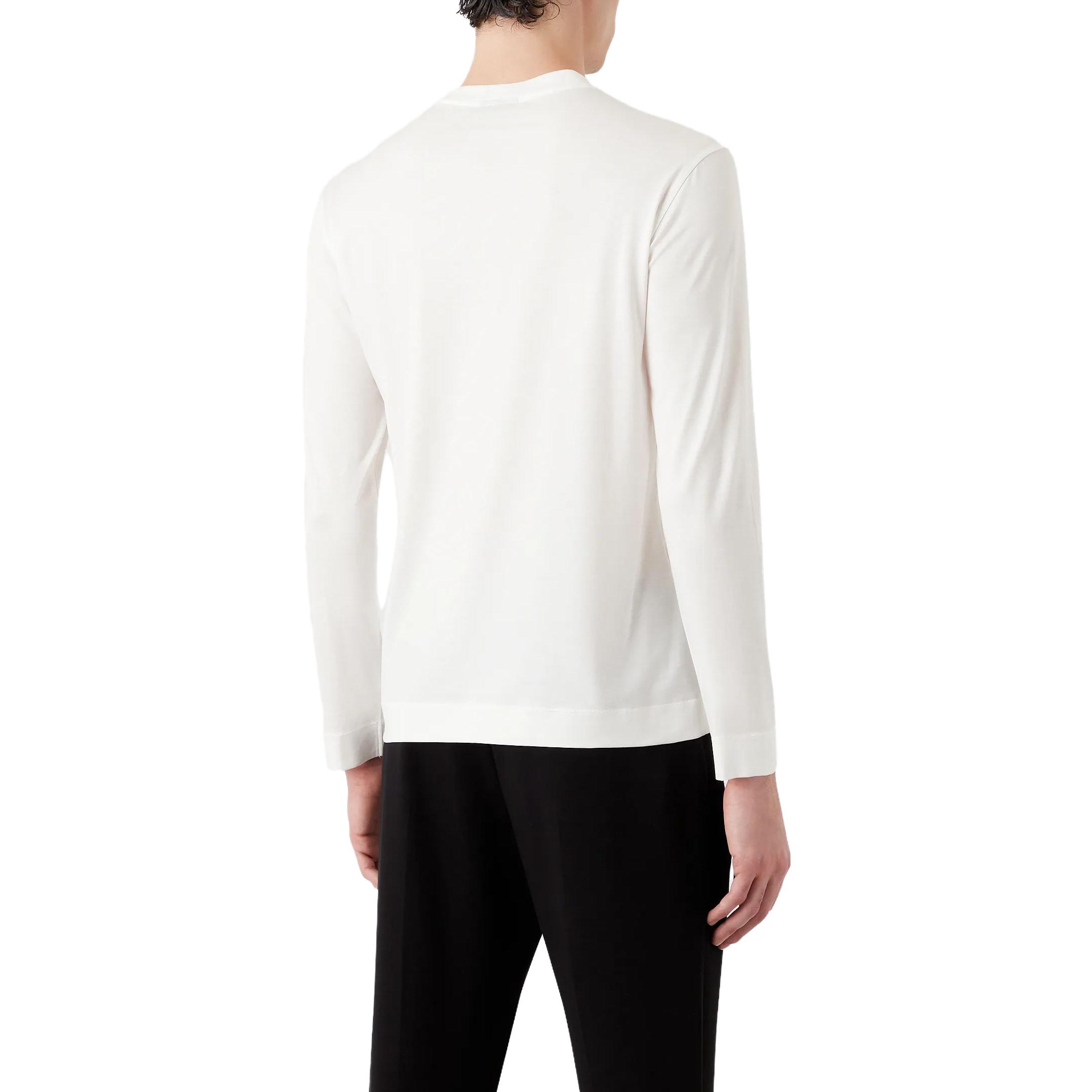 Emporio Armani  Beige Rabbit Embroidered Crewneck Sweater. 3R1TBI1-JUVZ1-0101 圖 4