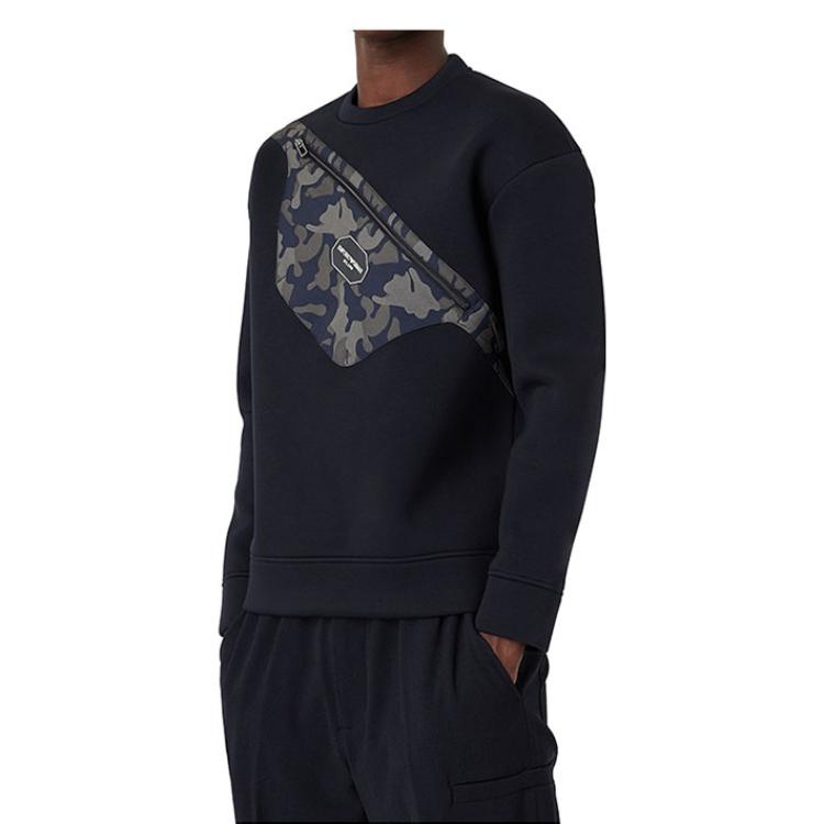 Lookbook エンポリオ アルマーニ ブラック 迷彩柄 クルーネック スウェットシャツ 6K1M90-1JUWZ1-0920