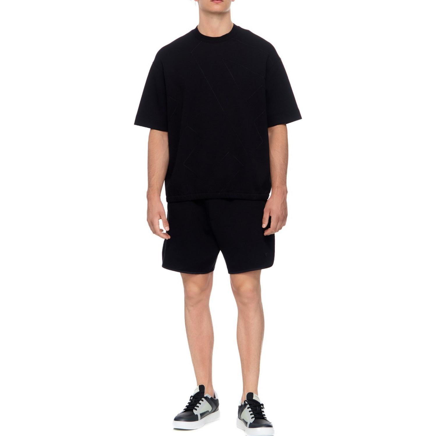 Emporio Armani  Black Crew Neck Short Sleeve Casual T-Shirt. 6R1TDL-1JHSZ-0014 圖 3