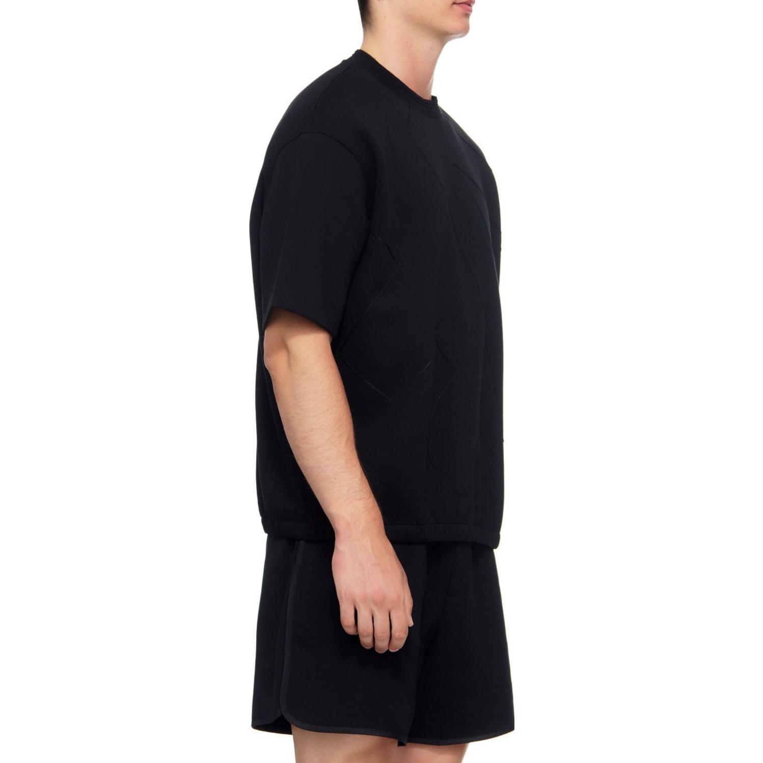 Emporio Armani  Black Crew Neck Short Sleeve Casual T-Shirt. 6R1TDL-1JHSZ-0014 圖 5