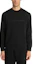 Shop Emporio Armani Black Crewneck Lettered Long Sleeve Sweater. 6R1MG7-1JHSZ-00B0