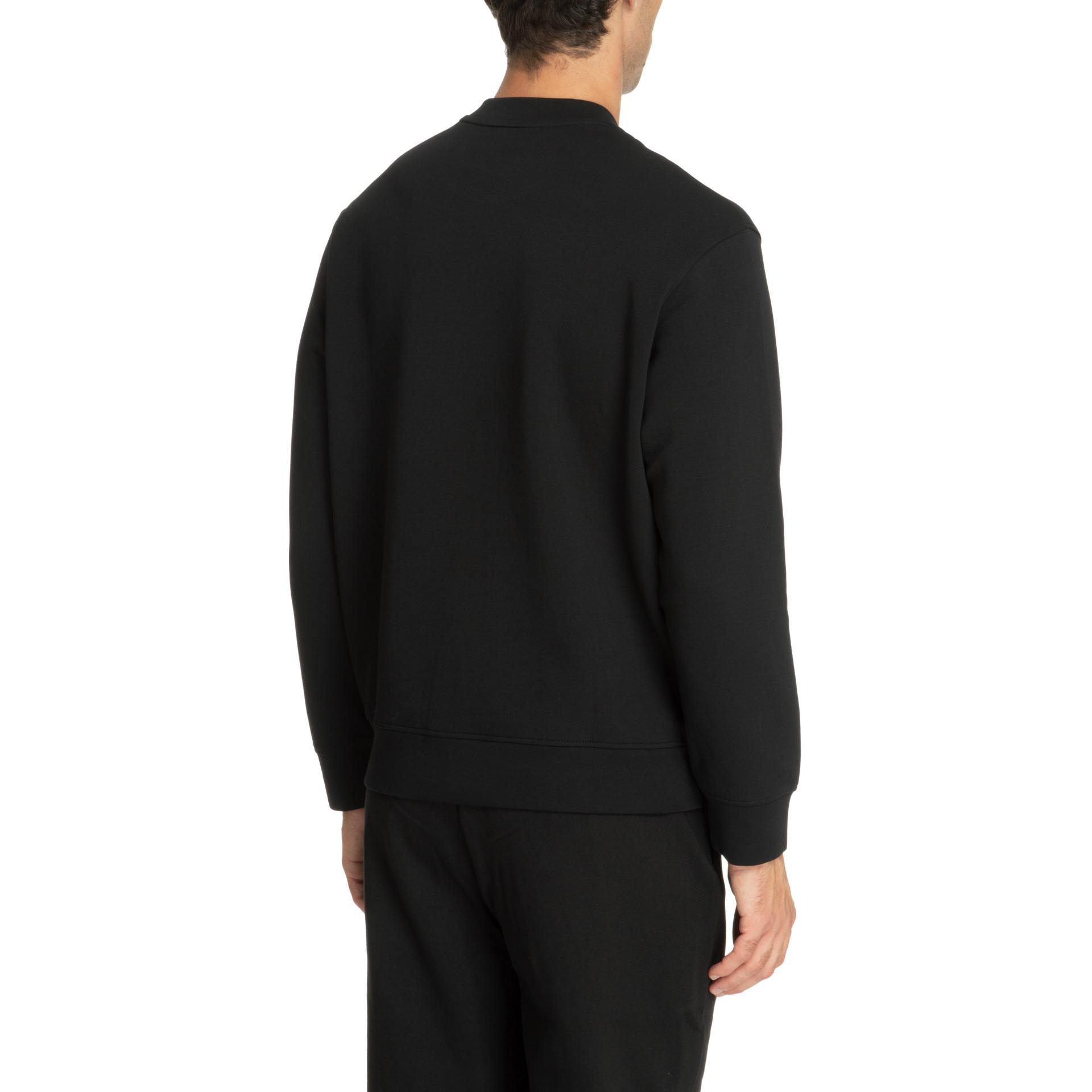 Emporio Armani  Black Crewneck Lettered Long Sleeve Sweater. 6R1MG7-1JHSZ-00B0 圖 5