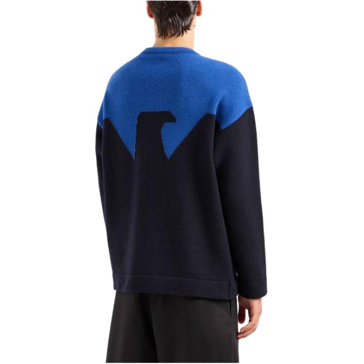 Shop EMPORIO ARMANI Suéter Negro Slim Fit de Manga Larga y Cuello Redondo. 6R1MZ5-1M6RZ-F948