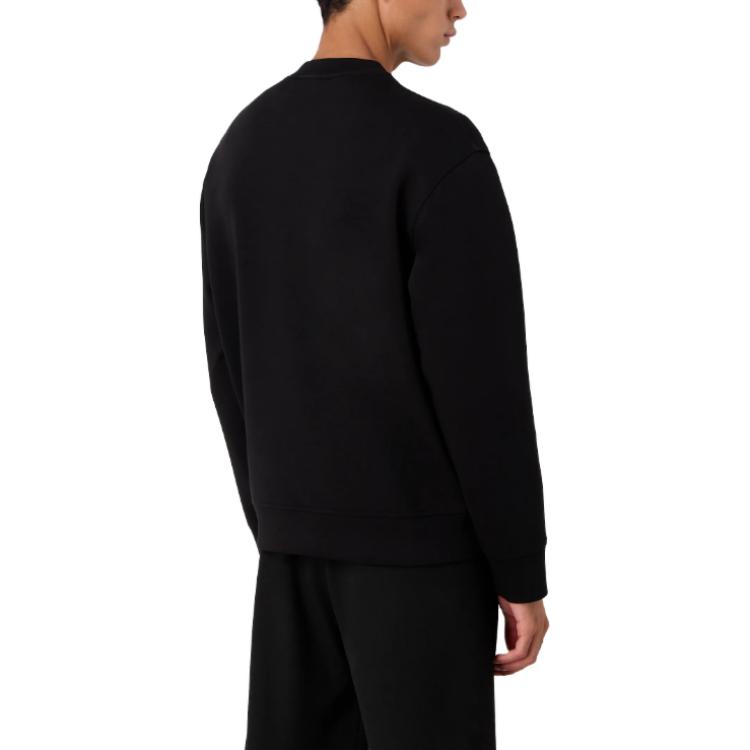 Purchase Emporio Armani  Black Crewneck Pullover Sweatshirt. 6R1MF31-JHSZ1-0999
