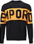 Order Emporio Armani Black Crewneck Sweater with Letter Stripes. 3L1MT2-1MD1Z-0920