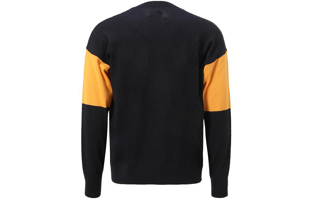 Emporio Armani  Black Crewneck Sweater with Letter Stripes. 3L1MT2-1MD1Z-0920 圖 3