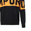 Sizing Emporio Armani Black Crewneck Sweater with Letter Stripes. 3L1MT2-1MD1Z-0920