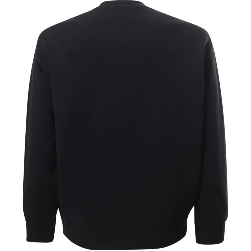 Lookbook Emporio Armani  Black Crewneck Sweatshirt with Letter Print. 3D1M70-1JHSZ-0057