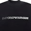 Shop Emporio Armani Black Crewneck Sweatshirt with Letter Print. 3D1M70-1JHSZ-0057