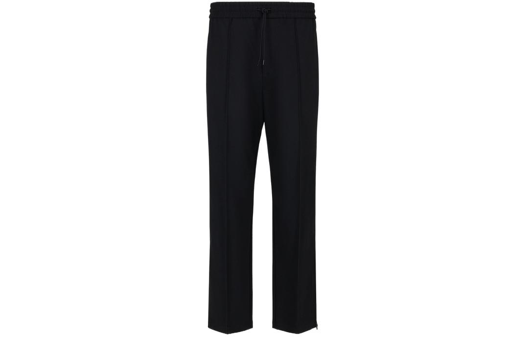 Emporio Armani  Black Drawstring Straight-Leg Casual Pants SS24. 3D1PN4-1NFVZ-0999