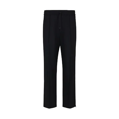 Emporio Armani Black Drawstring Straight-Leg Casual Pants SS24. 3D1PN4-1NFVZ-0999