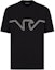 Buy EMPORIO ARMANI Black Eagle Logo Embroidered Crew Neck T-Shirt 6D1TQ9-1JWZZ-0039