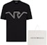Lookbook EMPORIO ARMANI Black Eagle Logo Embroidered Crew Neck T-Shirt 6D1TQ9-1JWZZ-0039