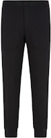 EMPORIO ARMANI Black Elastic Waist Knit Jogger Sweatpants. 6D1PK3-1JHSZ-0999 EMPORIO ARMANI Black Elastic Waist Knit Jogger Sweatpants. 6D1PK3-1JHSZ-0999