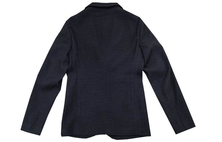 Lookbook 엠포리오 아르마니 블랙 자수 자카드 싱글 브레스티드 블레이저. H41G37-E1057-999