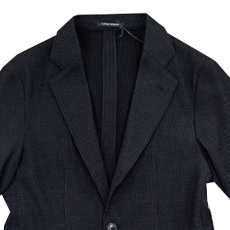 Purchase 엠포리오 아르마니 블랙 자수 자카드 싱글 브레스티드 블레이저. H41G37-E1057-999