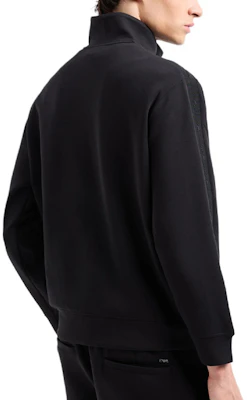 EMPORIO ARMANI Sudadera Negra Bordada con Cremallera y Cuello Alto. 6D1MA8-1JHSZ-0999 Lookbook EMPORIO ARMANI Sudadera Negra Bordada con Cremallera y Cuello Alto. 6D1MA8-1JHSZ-0999