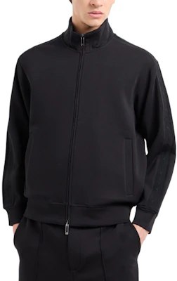 EMPORIO ARMANI Sudadera Negra Bordada con Cremallera y Cuello Alto. 6D1MA8-1JHSZ-0999 Shop EMPORIO ARMANI Sudadera Negra Bordada con Cremallera y Cuello Alto. 6D1MA8-1JHSZ-0999