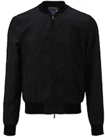 EMPORIO ARMANI Black Full-Print Zip-Up Baseball Collar Jacket. B1R310-B1333-921 EMPORIO ARMANI Black Full-Print Zip-Up Baseball Collar Jacket. B1R310-B1333-921