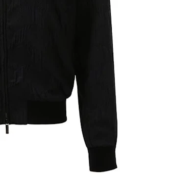EMPORIO ARMANI 黑色滿版拉鍊棒球領夾克. B1R310-B1333-921 Details for EMPORIO ARMANI 黑色滿版拉鍊棒球領夾克. B1R310-B1333-921