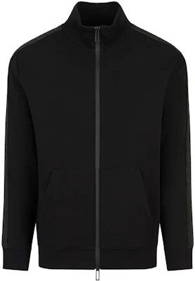 EMPORIO ARMANI 黑色标志全拉链针织夹克. 3R1MBA1-JHSZ1-0999 Buy EMPORIO ARMANI 黑色标志全拉链针织夹克. 3R1MBA1-JHSZ1-0999