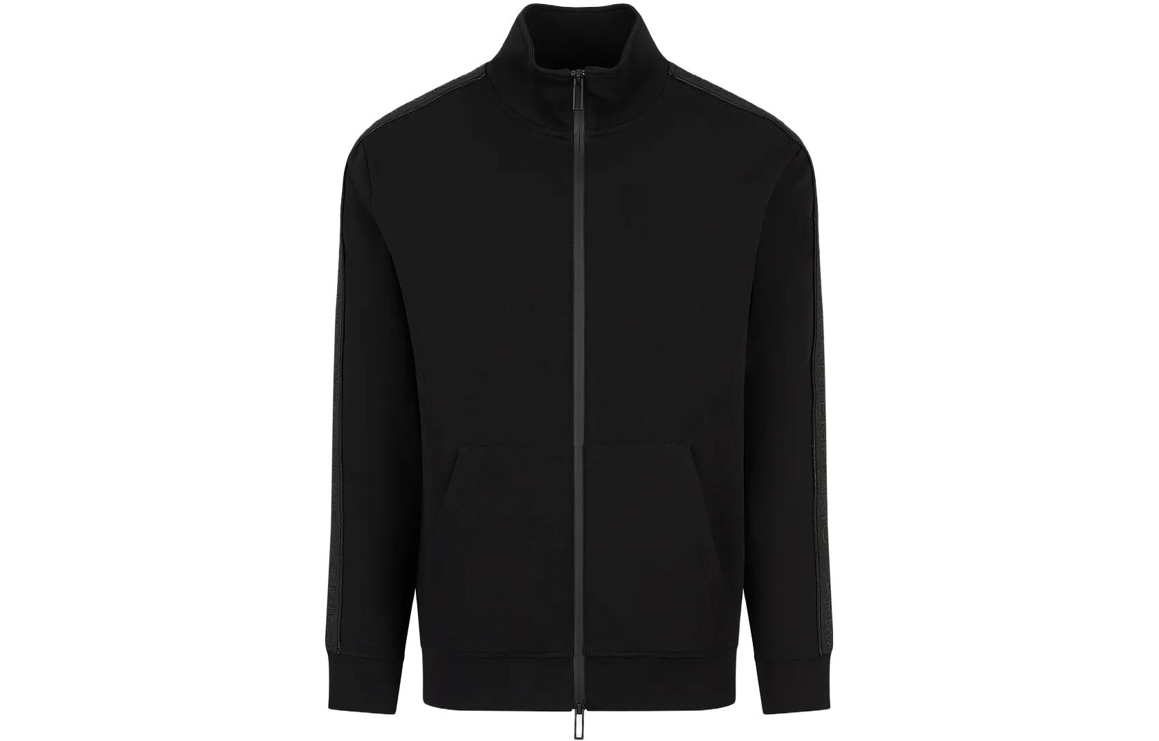 EMPORIO ARMANI  Black Full-Zip Knitted Jacket with Logo. 3R1MBA1-JHSZ1-0999 圖 2